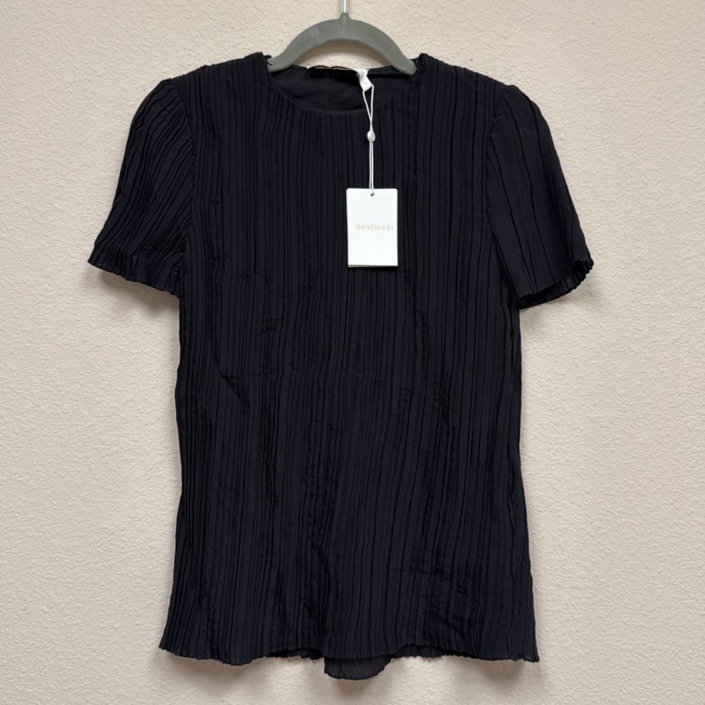 Zimmermann Plisse Tee Black - 6